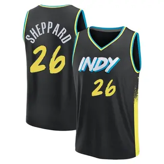 Indiana Pacers Men's Ben Sheppard Black Fast Break 2023/24 City Edition Jersey