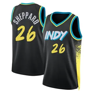 Indiana Pacers Men's Ben Sheppard Black Swingman 2023/24 City Edition Jersey