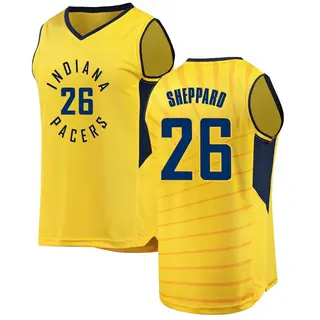 Indiana Pacers Men's Ben Sheppard Gold Fast Break Jersey - Statement Edition