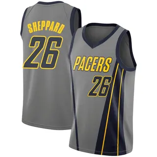 Indiana Pacers Men's Ben Sheppard Gray Swingman 2018/19 Jersey - City Edition