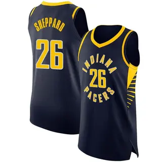 Indiana Pacers Men's Ben Sheppard Navy Authentic Jersey - Icon Edition