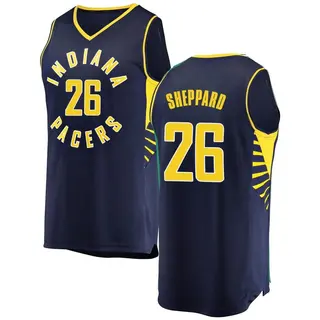 Indiana Pacers Men's Ben Sheppard Navy Fast Break Jersey - Icon Edition