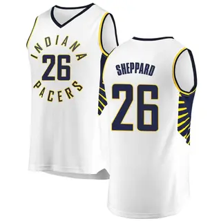 Indiana Pacers Men's Ben Sheppard White Fast Break Jersey - Association Edition