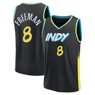 Indiana Pacers Men's Enrique Freeman Black Fast Break 2023/24 City Edition Jersey