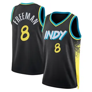 Indiana Pacers Men's Enrique Freeman Black Swingman 2023/24 City Edition Jersey