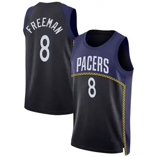 Indiana Pacers Men's Enrique Freeman Blue Swingman 2022/23 City Edition Jersey