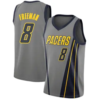 Indiana Pacers Men's Enrique Freeman Gray Swingman 2018/19 Jersey - City Edition