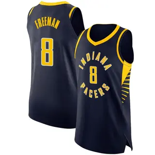 Indiana Pacers Men's Enrique Freeman Navy Authentic Jersey - Icon Edition