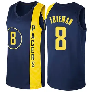 Indiana Pacers Men's Enrique Freeman Navy Blue Swingman Jersey - City Edition