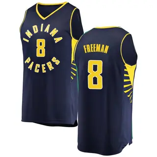 Indiana Pacers Men's Enrique Freeman Navy Fast Break Jersey - Icon Edition