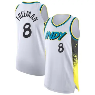 Indiana Pacers Men's Enrique Freeman White Authentic 2024/25 City Edition Jersey