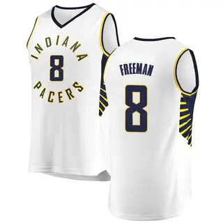 Indiana Pacers Men's Enrique Freeman White Fast Break Jersey - Association Edition