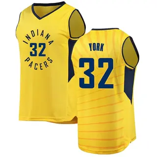 Indiana Pacers Men's Gabe York Gold Fast Break Jersey - Statement Edition