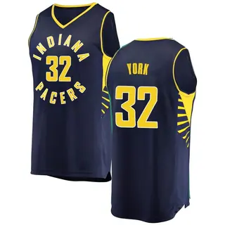 Indiana Pacers Men's Gabe York Navy Fast Break Jersey - Icon Edition