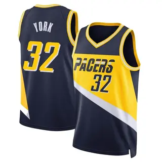 Indiana Pacers Men's Gabe York Navy Swingman 2021/22 City Edition Jersey