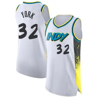 Indiana Pacers Men's Gabe York White Authentic 2024/25 City Edition Jersey