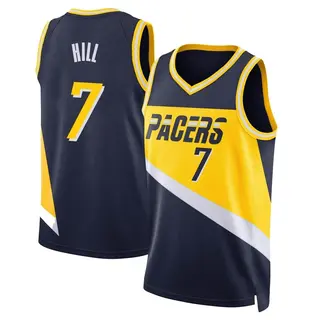 Indiana Pacers Men's George Hill Navy Swingman 2021/22 City Edition Jersey