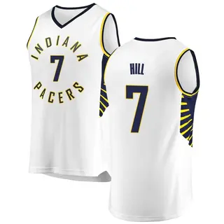 Indiana Pacers Men's George Hill White Fast Break Jersey - Association Edition