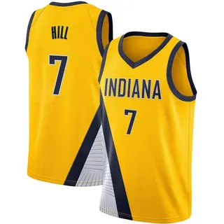 Indiana Pacers Men's George Hill Yellow Swingman 2019/20 Jersey - Statement Edition