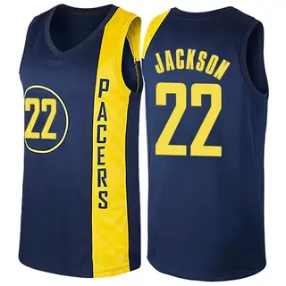 Indiana Pacers Men's Isaiah Jackson Navy Blue Swingman Jersey - City Edition