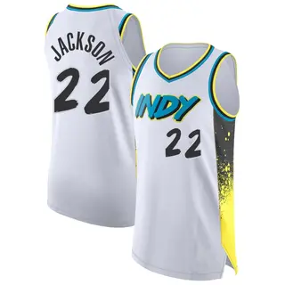 Indiana Pacers Men's Isaiah Jackson White Authentic 2024/25 City Edition Jersey