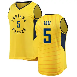 Indiana Pacers Men's Jalen Rose Gold Fast Break Jersey - Statement Edition