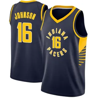 Indiana Pacers Men's James Johnson Navy Swingman Jersey - Icon Edition