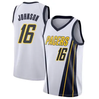 Indiana Pacers Men's James Johnson White Swingman 2018/19 Jersey - Earned Edition