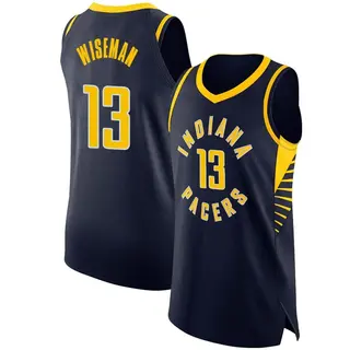 Indiana Pacers Men's James Wiseman Navy Authentic Jersey - Icon Edition