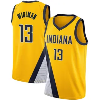 Indiana Pacers Men's James Wiseman Yellow Swingman 2019/20 Jersey - Statement Edition