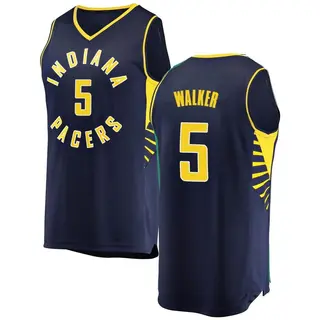 Indiana Pacers Men's Jarace Walker Navy Fast Break Jersey - Icon Edition