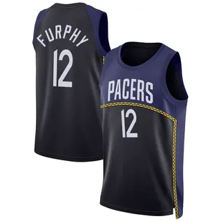 Indiana Pacers Men's Johnny Furphy Blue Swingman 2022/23 City Edition Jersey