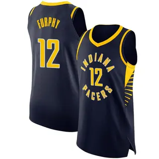 Indiana Pacers Men's Johnny Furphy Navy Authentic Jersey - Icon Edition