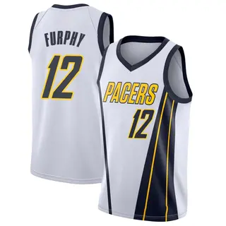 Indiana Pacers Men's Johnny Furphy White Swingman 2018/19 Jersey - Earned Edition