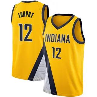 Indiana Pacers Men's Johnny Furphy Yellow Swingman 2019/20 Jersey - Statement Edition