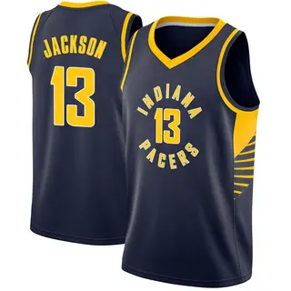 Indiana Pacers Men's Mark Jackson Navy Swingman Jersey - Icon Edition