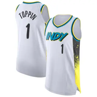 Indiana Pacers Men's Obi Toppin White Authentic 2024/25 City Edition Jersey