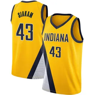 Indiana Pacers Men's Pascal Siakam Yellow Swingman 2019/20 Jersey - Statement Edition