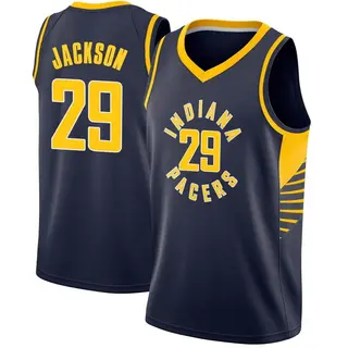 Indiana Pacers Men's Quenton Jackson Navy Swingman Jersey - Icon Edition