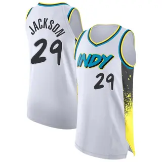 Indiana Pacers Men's Quenton Jackson White Authentic 2024/25 City Edition Jersey