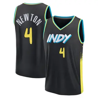 Indiana Pacers Men's Tristen Newton Black Fast Break 2023/24 City Edition Jersey