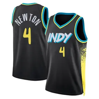 Indiana Pacers Men's Tristen Newton Black Swingman 2023/24 City Edition Jersey