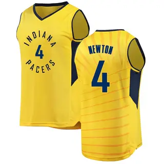 Indiana Pacers Men's Tristen Newton Gold Fast Break Jersey - Statement Edition