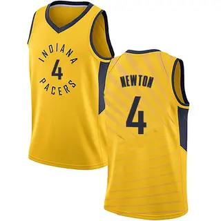 Indiana Pacers Men's Tristen Newton Gold Swingman Jersey - Statement Edition