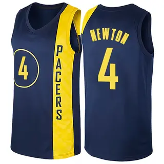 Indiana Pacers Men's Tristen Newton Navy Blue Swingman Jersey - City Edition