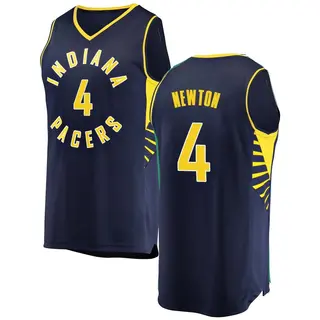 Indiana Pacers Men's Tristen Newton Navy Fast Break Jersey - Icon Edition