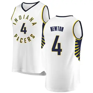 Indiana Pacers Men's Tristen Newton White Fast Break Jersey - Association Edition