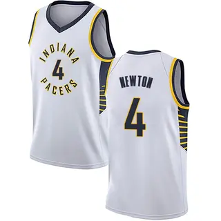 Indiana Pacers Men's Tristen Newton White Swingman Jersey - Association Edition