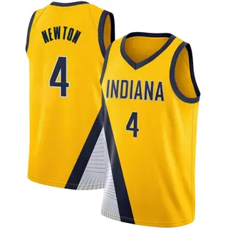 Indiana Pacers Men's Tristen Newton Yellow Swingman 2019/20 Jersey - Statement Edition