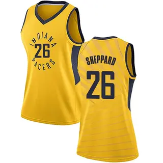 Indiana Pacers Women's Ben Sheppard Gold Swingman Jersey - Statement Edition